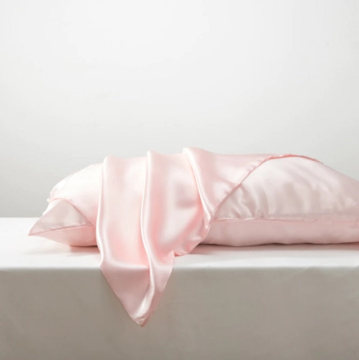 Pink Silk Pillowcase